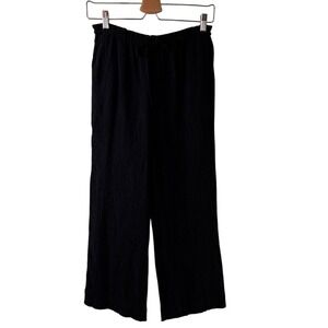 Zara Flowy Crinkle Drawstring Pants XS Easy Minimalist Chic